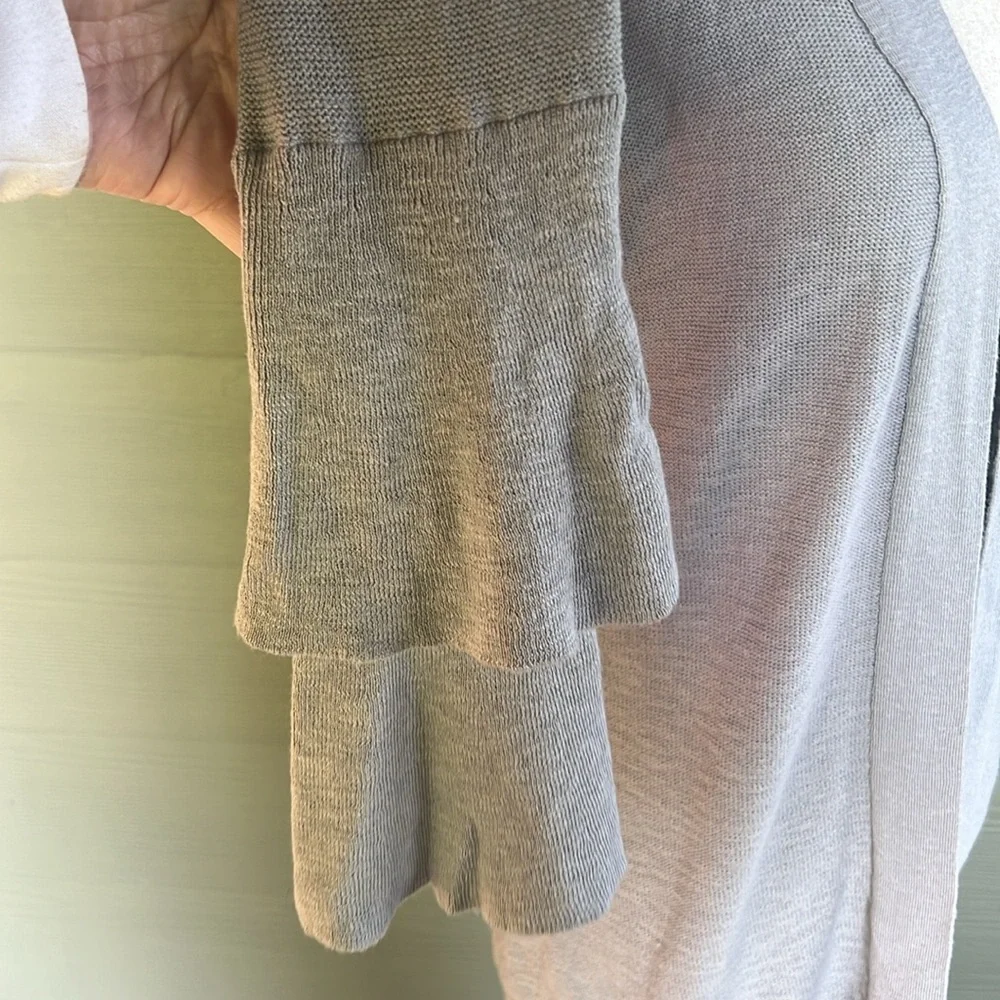 J. Crew Factory Tiered Ruffle Sleeve Cardigan